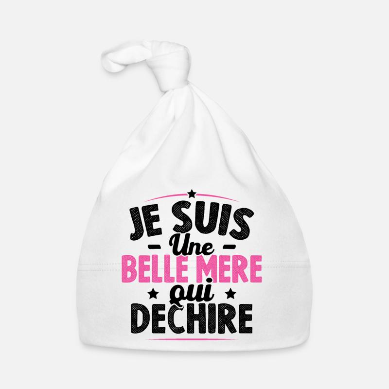 Je Suis Une Belle Mère Qui Déchire Bonnet bio Bébé
