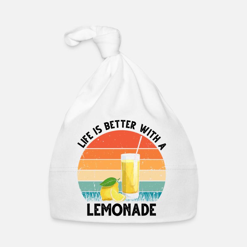 Lemon Design Lemonades Stand Boss Vente de citron Bonnet bio Bébé