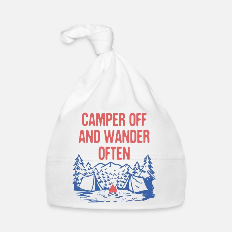 Camper Off and Wander Often Camping Traveler Camp Baby Bio-Mütze