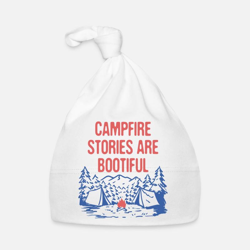 Campfire Stories are BOOtiful Camping Positivity Baby Bio-Mütze