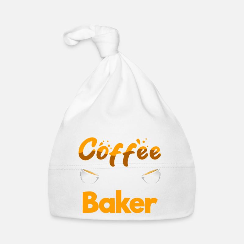 Half Coffee Half Baker Funny Baking Humor Pastry Baby Bio-Mütze
