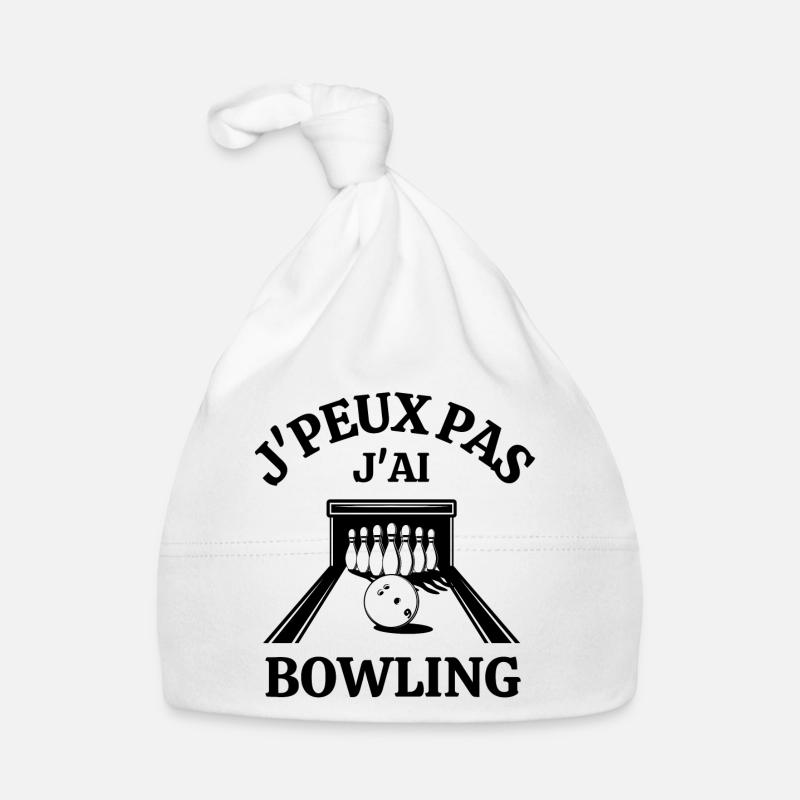 bowling, strike, fan de bowling Bonnet bio Bébé