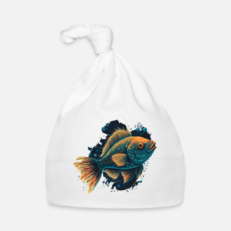 Poisson dans la mer Bonnet bio Bébé