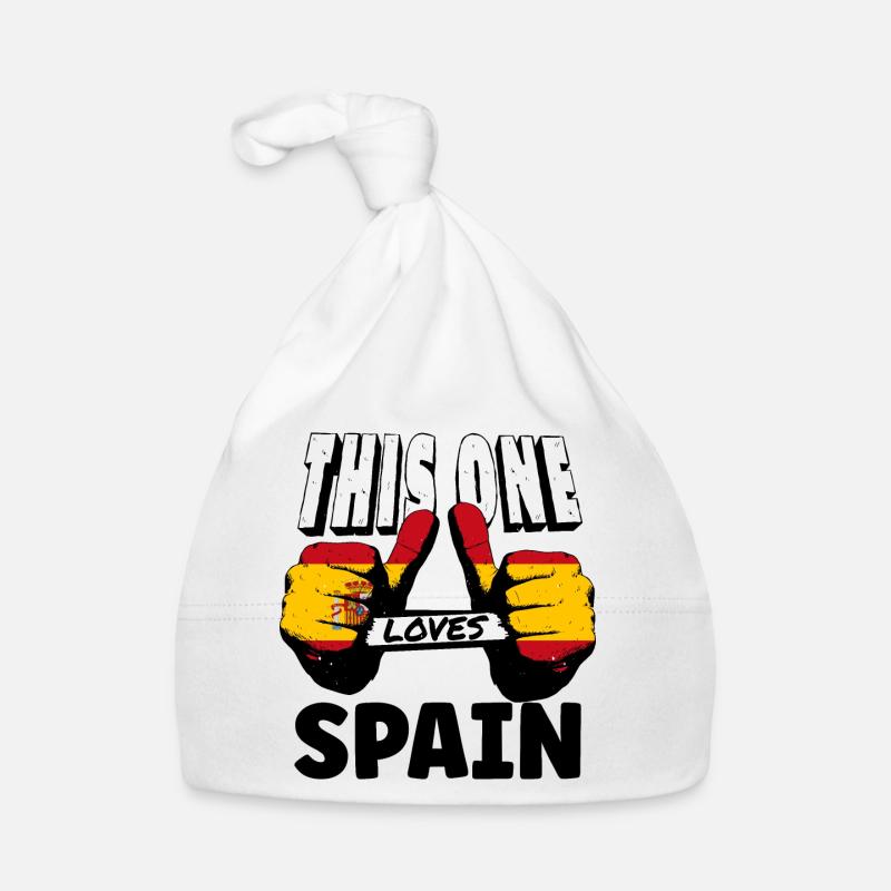 Espagne Drapeau Drapeau espagnol Dicton cool Bonnet bio Bébé