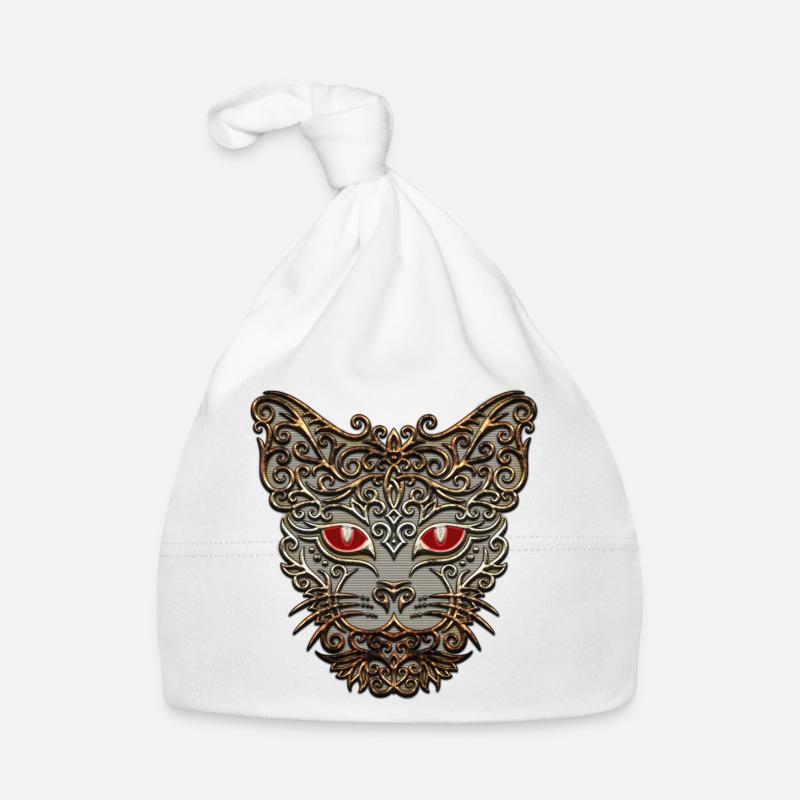 tête de chat décorative Bonnet bio Bébé