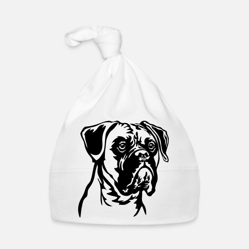 Boxer Head Organic Baby Cap