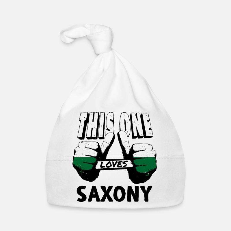 Drapeau de Saxe Drapeau saxon Ossi Holiday SN Bonnet bio Bébé