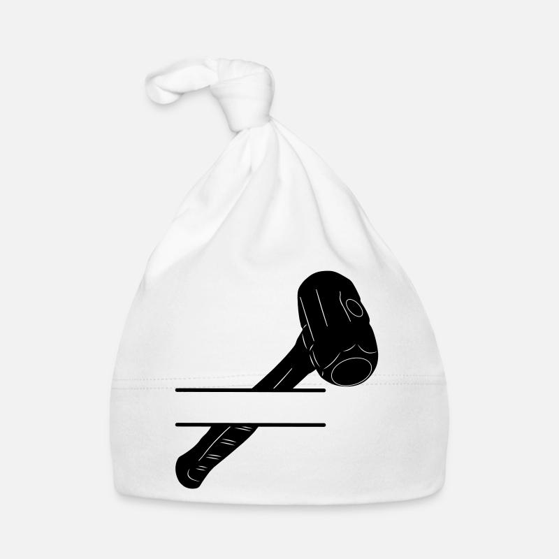 Hammermonogramm zum Abbruch Baby Bio-Mütze