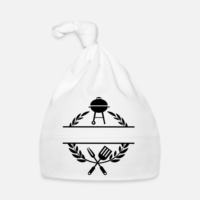 BBQ monogram Organic Baby Cap
