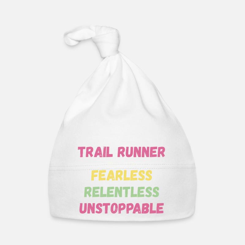 Trail Runner - Intrépide. Implacable. Imparable. Bonnet bio Bébé