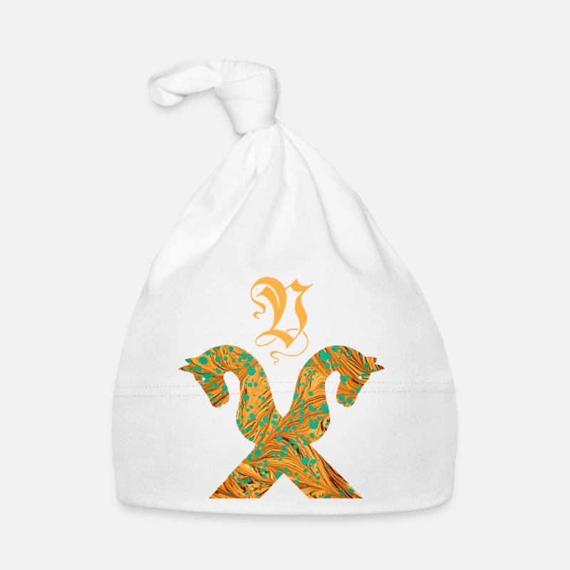 pferdegiebel e 95 v Baby Bio-Mütze