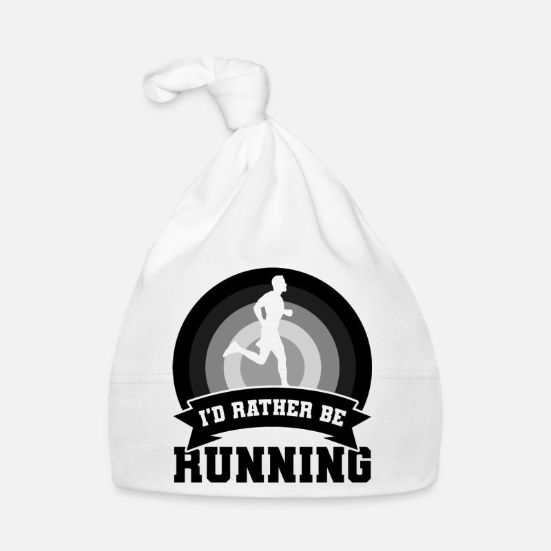 Funny runner joke Organic Baby Cap