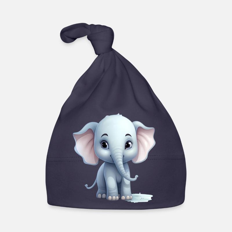 Bébé éléphant mignon Bonnet bio Bébé