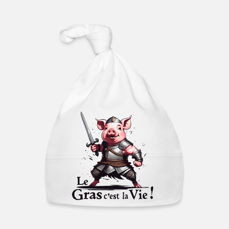 Le gras cest la vie ! légende de Camelot Bonnet bio Bébé
