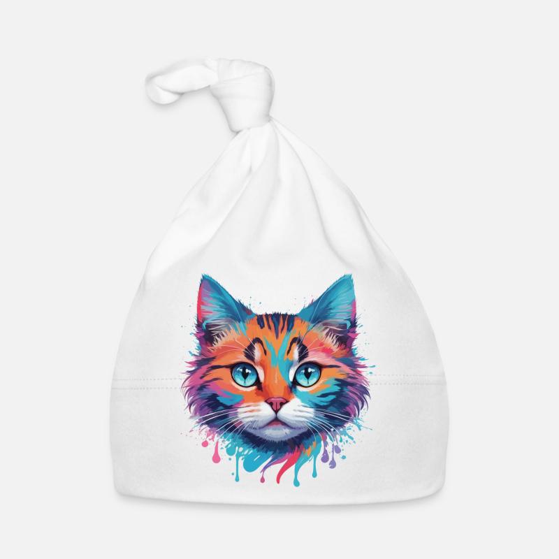 Cute Cat Organic Baby Cap