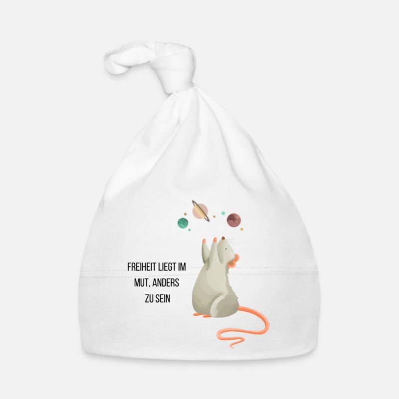 Space Mouse Organic Baby Cap
