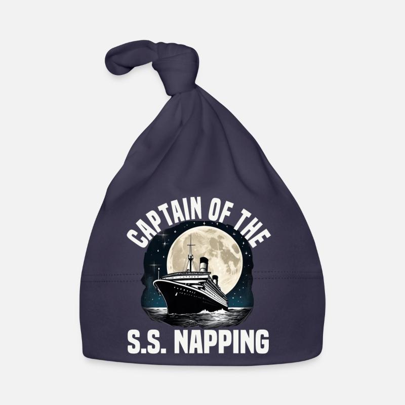 Captain Of Napping Cruise Ship Vacation Group Baby Bio-Mütze