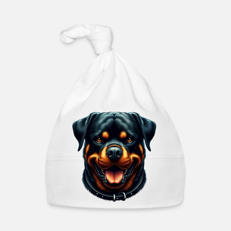 Un rottweiler paisible Bonnet bio Bébé