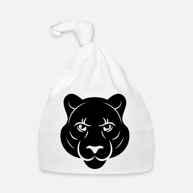 Panther's Head Organic Baby Cap