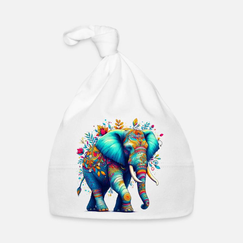 Éléphant Bonnet bio Bébé