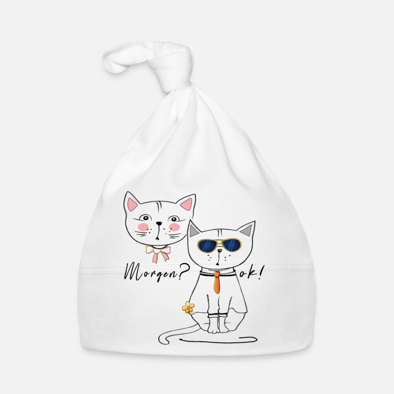 Chat et matou demain ? D’ACCORD! Bonnet bio Bébé