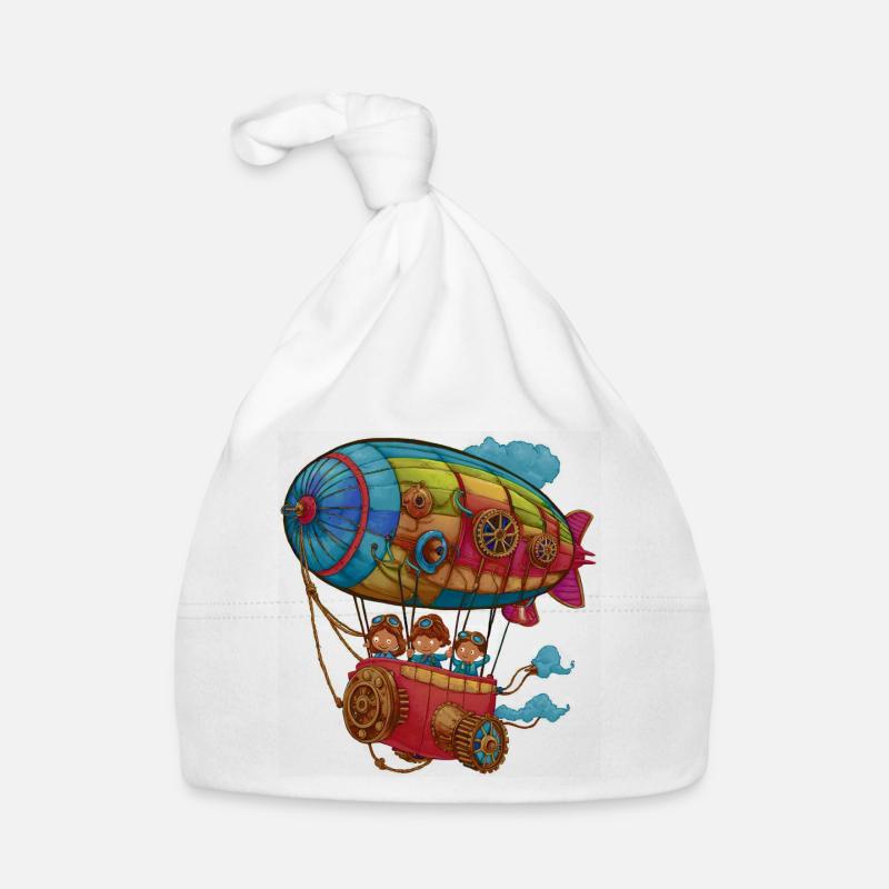 Kunstvolles Steampunk-Luftschiff Baby Bio-Mütze