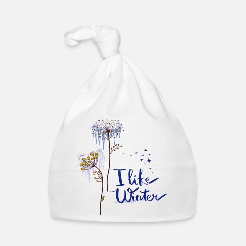 Fleurs de glace Bonnet bio Bébé