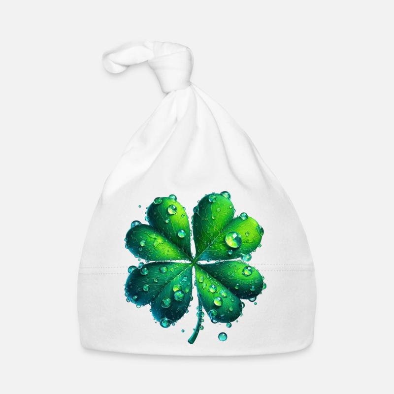 Four-leaf clover Organic Baby Cap