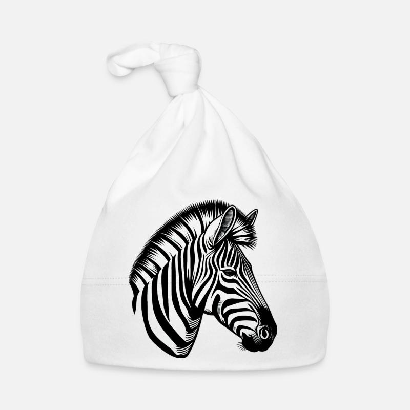 Zebra Baby Bio-Mütze