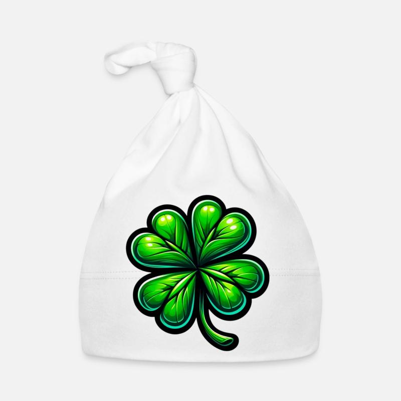 Trèfle à quatre feuilles Bonnet bio Bébé