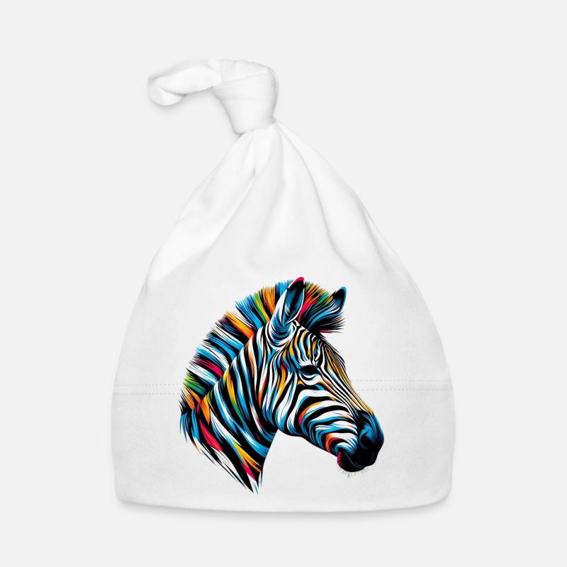 Zebra Baby Bio-Mütze