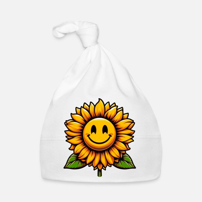 Sonnenblume Baby Bio-Mütze