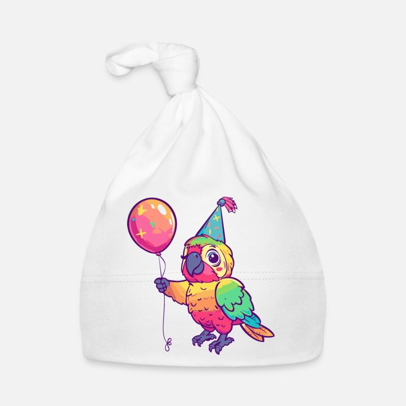 Parrot Birthday Comic Cute Organic Baby Cap