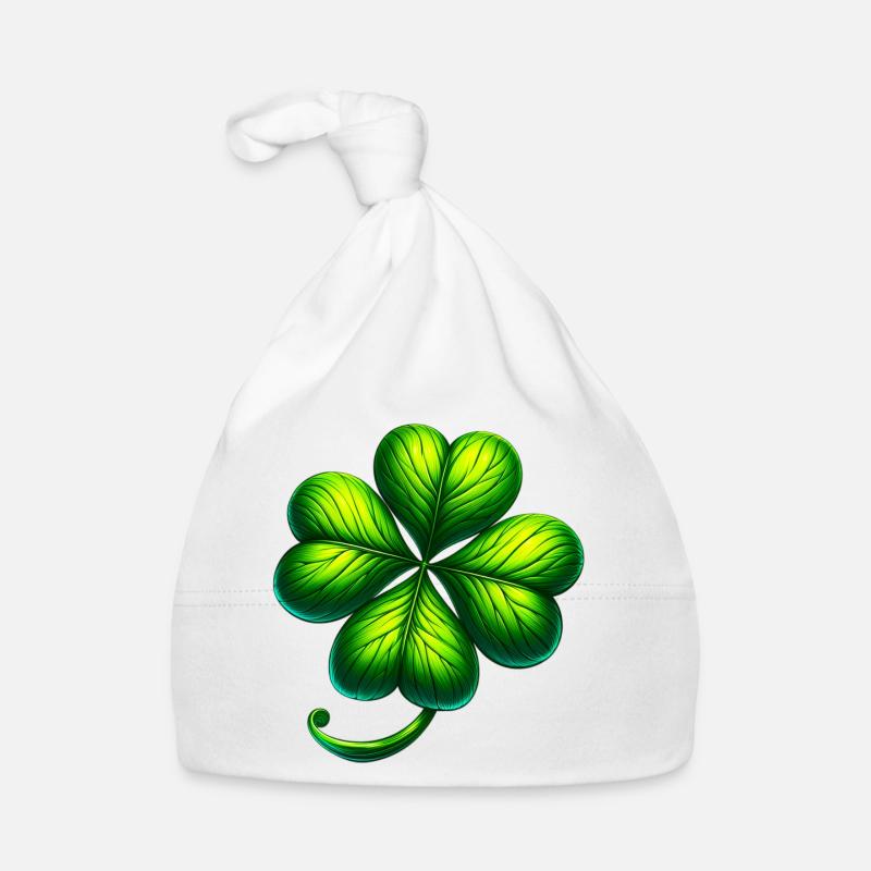 Four-leaf clover Organic Baby Cap