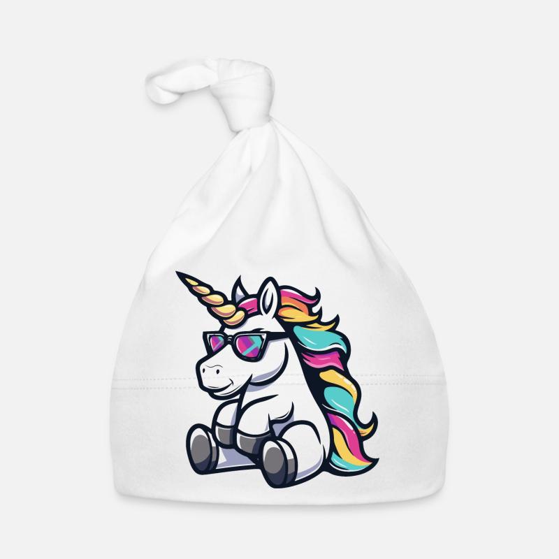 Einhorn Comic Cool Baby Bio-Mütze