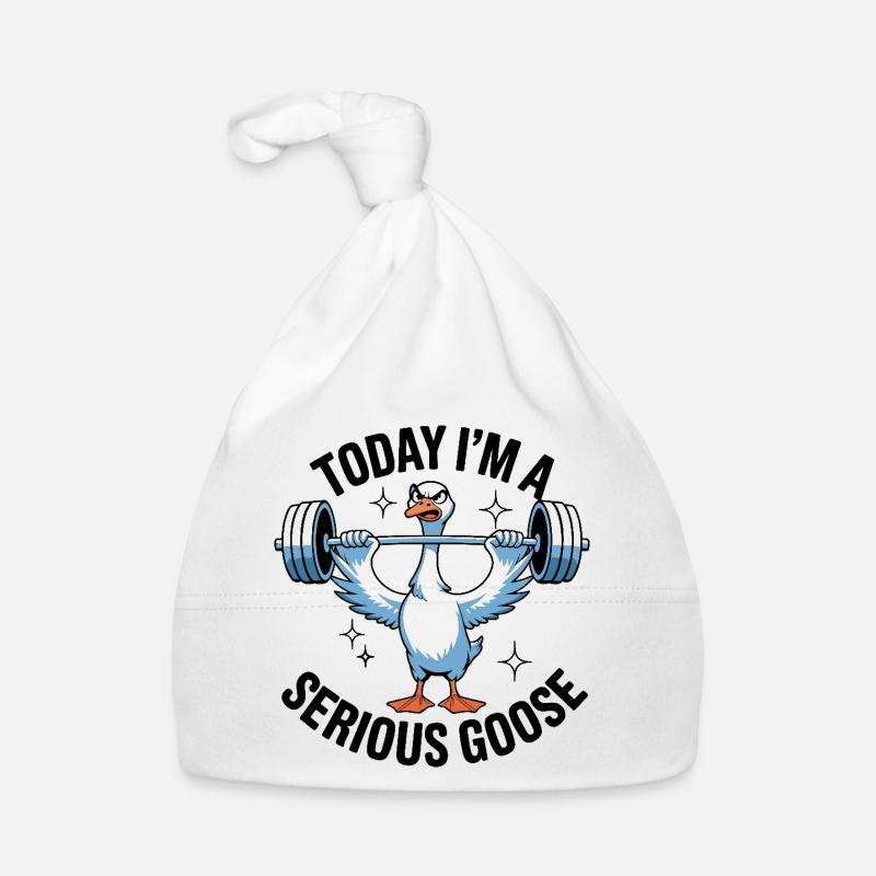 Ernsthafter Gänseheber Baby Bio-Mütze