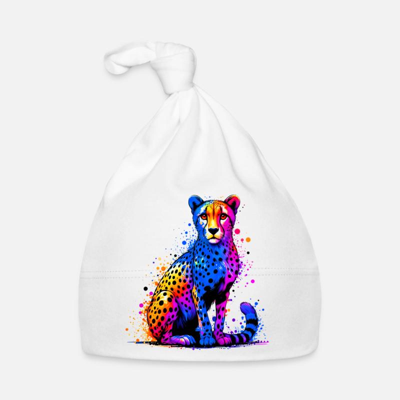 Cheetah Organic Baby Cap