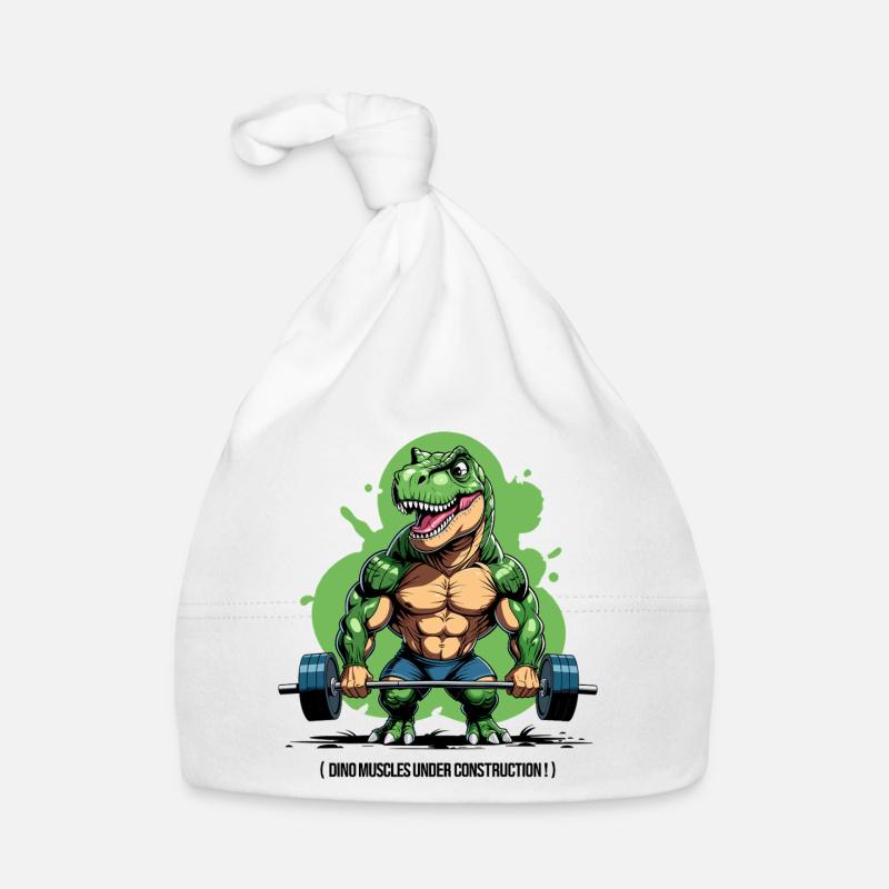 Dino muscles in development Organic Baby Cap