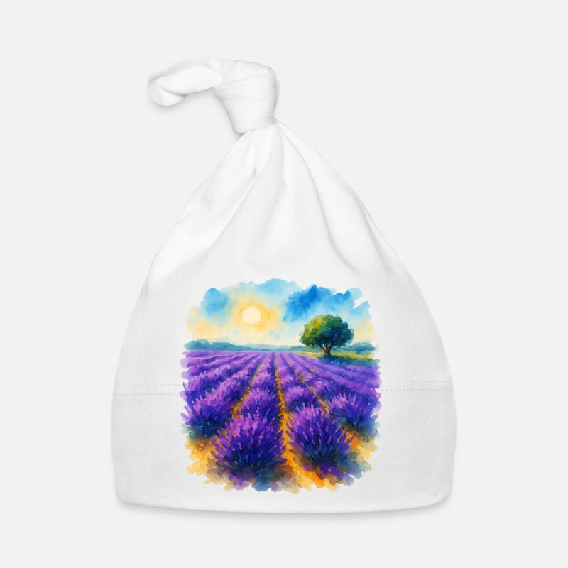 Champ de lavande Bonnet bio Bébé