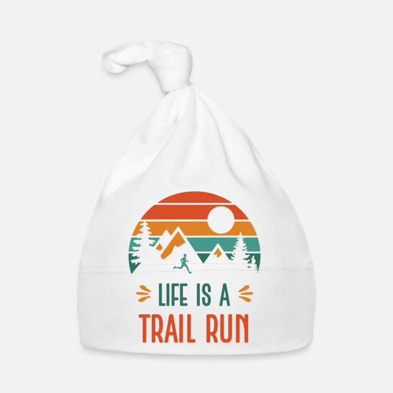 Das Leben ist ein Trailrun Baby Bio-Mütze