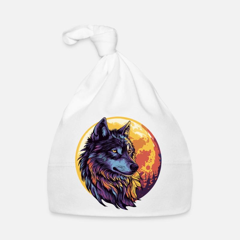 Wolf Moon Organic Baby Cap