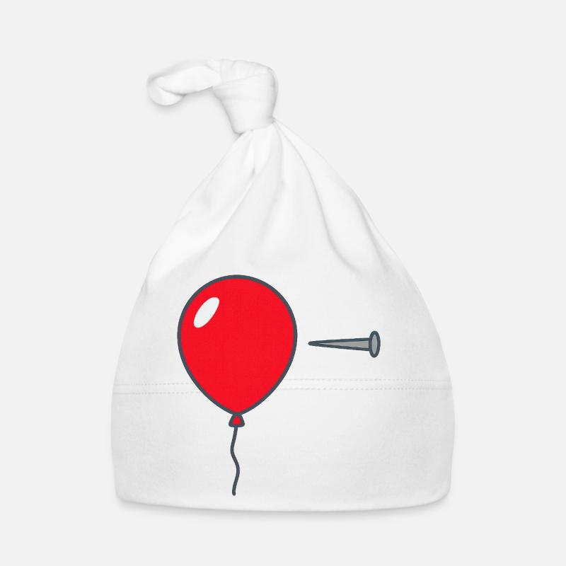 • « Éclatez le ballon – Conception graphique audacieuse Bonnet bio Bébé
