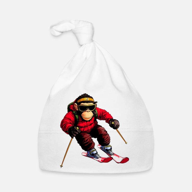 Ski Affe Baby Bio-Mütze