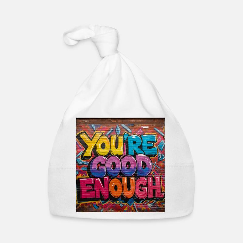 Inspiring Graffiti Text Art Organic Baby Cap