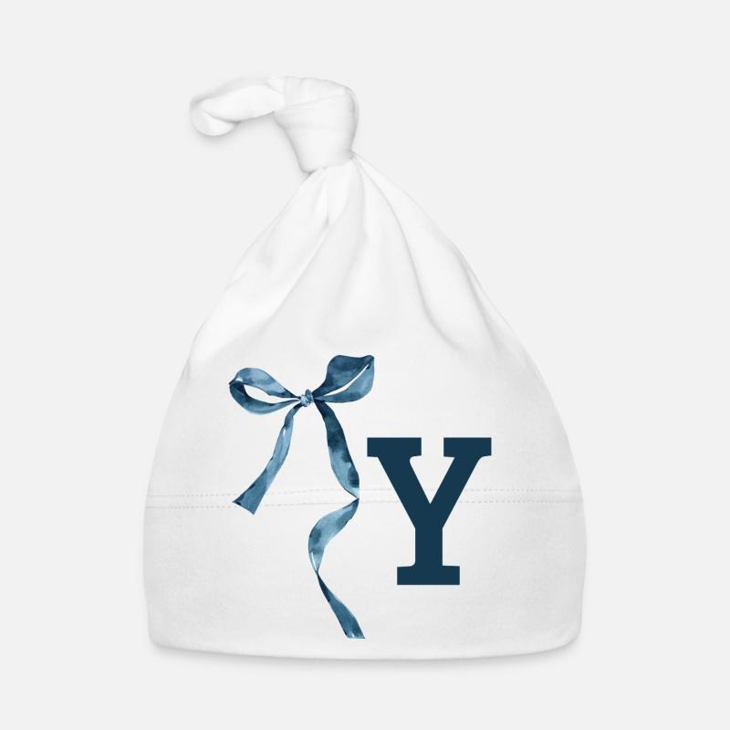 Monogramm und Geschenkidee Baby Bio-Mütze