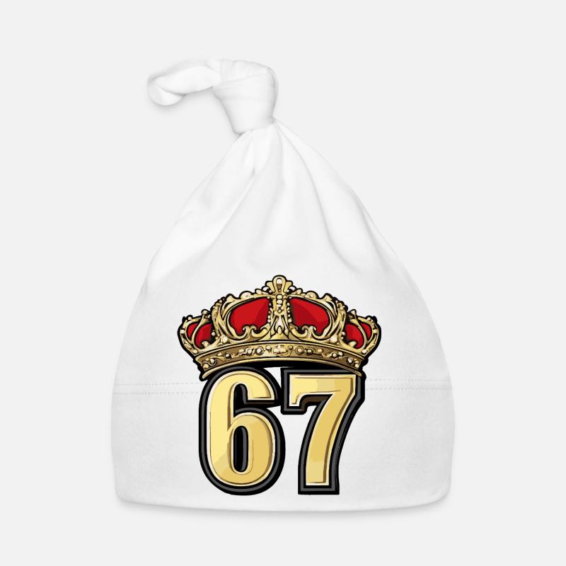 67 Number Krone Organic Baby Cap