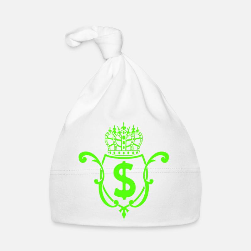 Crown Dollar Emblem Organic Baby Cap