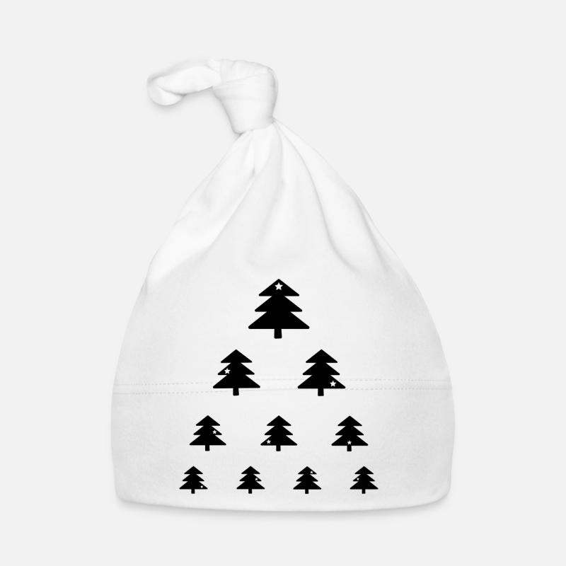 Christmas tree eye test Organic Baby Cap
