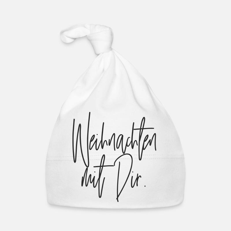 Weihnachten mit Dir Handschrift Baby Bio-Mütze