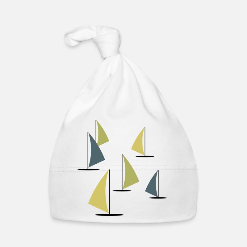 Abstract Colorful Windsurfers Organic Baby Cap